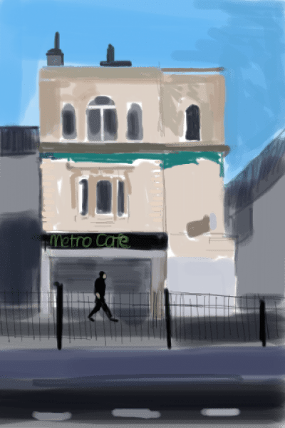 cafe outside of Holloway Road station, London Picture of Metro Cafe, Islington