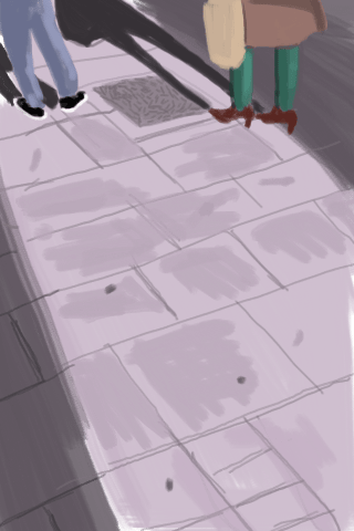 image- "waiting for the bus"